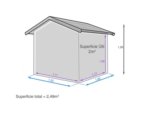 Keter Caseta De Resina Manor 4X6 -130x192x198 cm y 2,2 m2