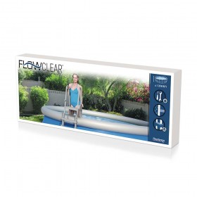 Bestway Escalera Para Piscina 4 Peldaños Flowclear 132 cm